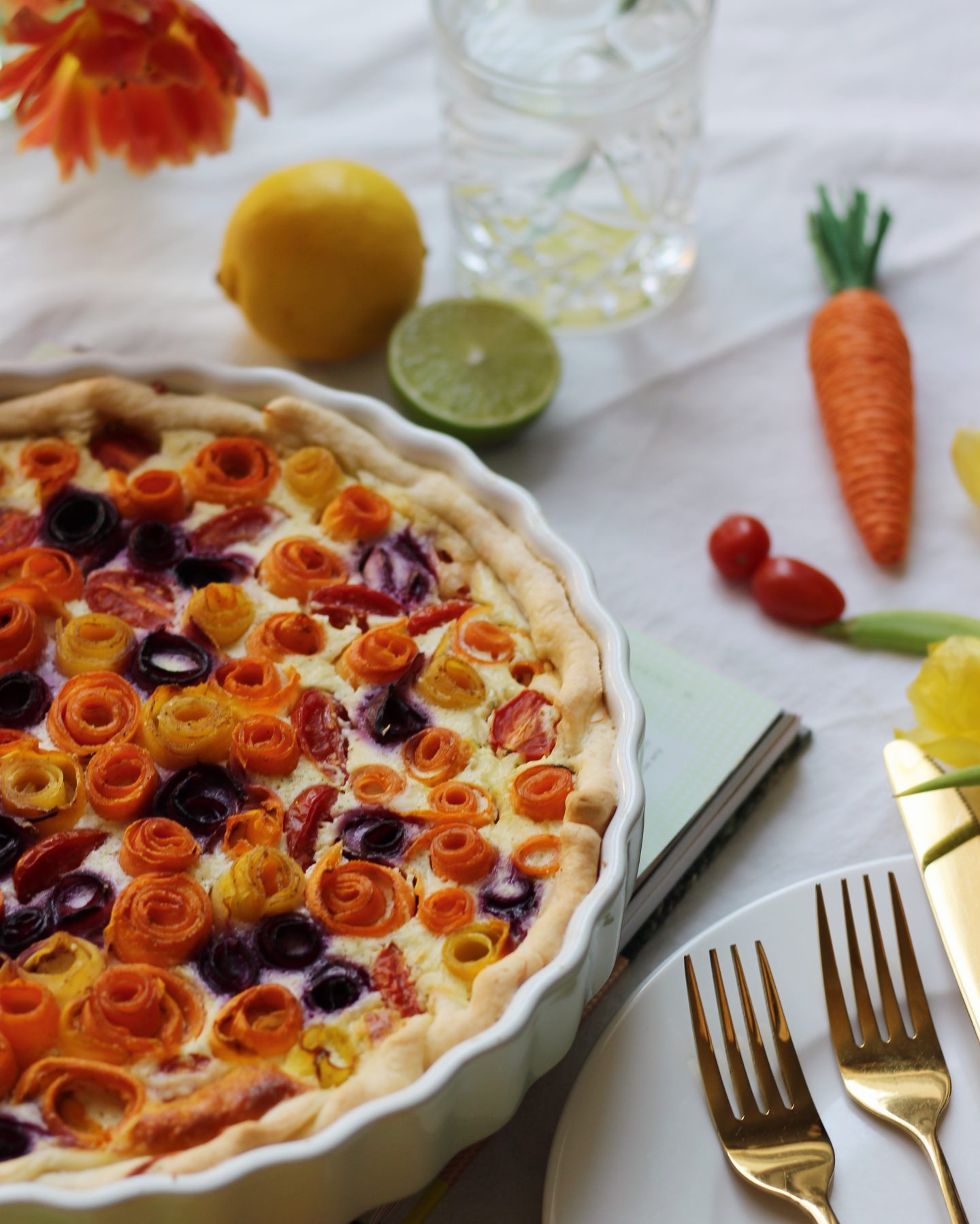 FOOD | Easy-peasy Vegetable Quiche: Frühlingshafte bunte Gemüsetarte ...